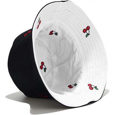 Umeepar Embroidered Bucket Hat Reversible Packable Foldable Beach Sun Hat Outdoor Cap for Women Men - B0KWU58XW