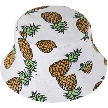 ZLYC Unisex Cute Print Bucket Hat Summer Travel Fisherman Cap for Women Men Teens - BKACIJCPK