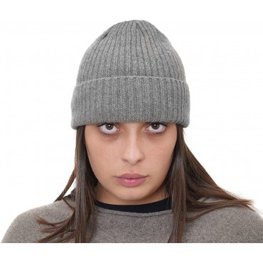 Cashmere Beanie Men Women Knitted Recycled Cashmere Made in Italy - BHFALSTLY