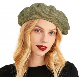 FEMSÉE Berets for Women Wool French Beanies Hat Beret Caps - BXP3NM7UO