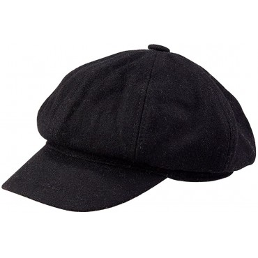 LerBen® Women Girls Fashion Classic Knitted Warm Peaked Beret Hat Flat Caps Black - B7EQ3EASZ