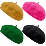 URATOT 4 Pieces Beret Hat for Women Classic Solid Color French Style Beanie Winter Cap - BVP6TOZ5H