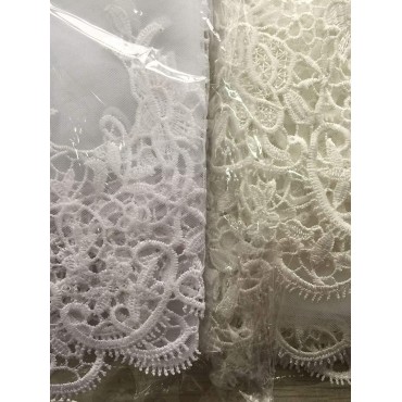 Babyonline White Ivory Tulle Sheer Wedding Bridal Veils Cathedral for Bride - BWNN0PX61