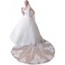 EllieHouse Womens 1 Tier Cathedral Lace Wedding Bridal Veil With Metal Comb X53 - BH97WX7NA