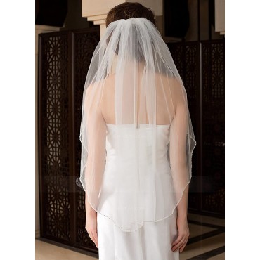 Passat 3M Sparkling Rhinestone Cathedral Bridal Veils White Crystal Wedding Veils For Brides Chapel Gifts Ivory 223 - BM52P4ORM