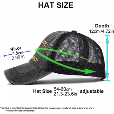 Baseball Cap Embroidery Trucker Hat for Men Women Retro Novelty Adjustable Mesh Caps Snapback Fashion Grey - BAYN9UGAE