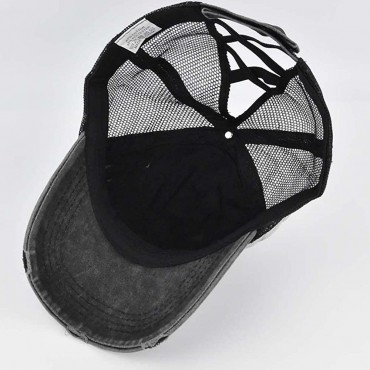 Baseball Cap Embroidery Trucker Hat for Men Women Retro Novelty Adjustable Mesh Caps Snapback Fashion Grey - BAYN9UGAE
