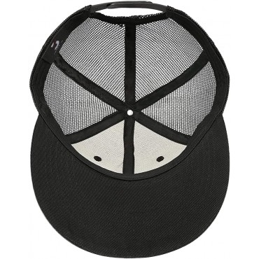 Brandon Trucker Hats for Men Women Novelty Flat Brim Mesh Trucker Hat Snapback Adjustable Trapper Cap - BPF9LSO10