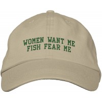 Embroidered Baseball Cap Women Want Me Baseball Hat Embroidered Cap Fish Fear Me Embroidered Adjustable Dad Hat Sun Hats - BF7TWND4D