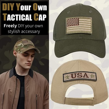 Geyoga 4 Pieces Military Patch Hat Tactical Army Hats Adjustable Operator Cap Breathable Baseball Cap for Men Women Outdoor - BSDM4XOH0
