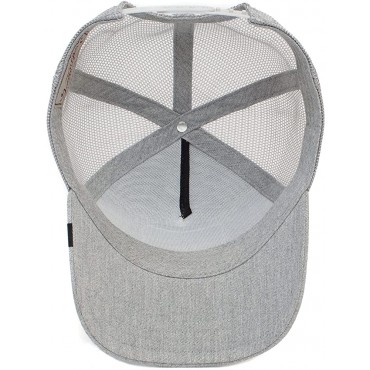 Goorin Bros. The Farm Lone Wolf Snapback Trucker Hat Baseball Cap Light Grey One Size - BH0QHLLHN