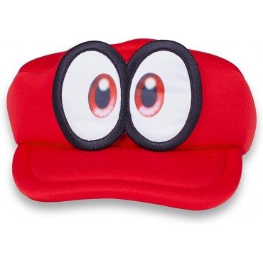 MAPLECOS Super Odyssey Red Hat 3D Raised Eyes Cappy Cap - BOGN6UOSQ