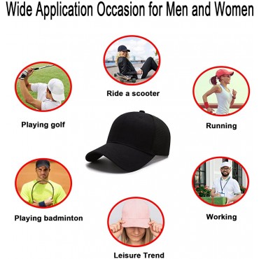 NPQQUAN 2 Packs Mesh Trucker Hats Stiff Structured Front Panels Baseball Golf Dad Cap for Men Women - BMOHZ0TU2