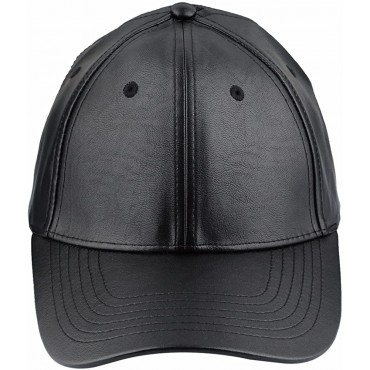Samtree Unisex Baseball Cap,Adjustable PU Leather Corduroy Sun Protection Sport Hat - BPNECRHAT