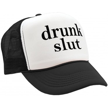 The Goozler Drunk Slut Party frat College Beer Drink Vintage Retro Style Trucker Cap Hat - BJCSTK8R7