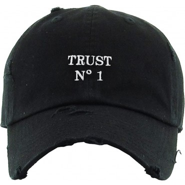 Trust No One Hustle Savage Vibe Baseball Cap Dad Hat Adjustable Cotton Vintage - BWLAEDTGV