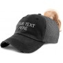 Womens Ponytail Cap Custom Personalized Text & Name Distressed Moms Trucker Hats - BR68Q3ZED