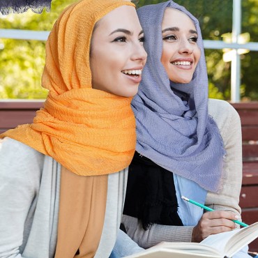 15 Pieces Muslim Head Scarf Solid Color Hijab Scarfs Stylish Soft Lightweight Scarf Shawl Hijab Long Scarf Wrap Scarves for Women 37.4 x 70.8 Inch,15 Colors - B8FERQC04