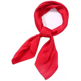 AOLIGE Scarf Satin Square Neck hair scarfs for Women 27 x 27 - B8E4ZARBJ