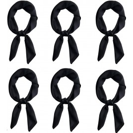 Glamorstar Satin Neck Scarf 6 Packs Square Handkerchief for Women - BUUXGQHZI