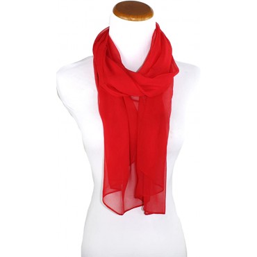 Ted & Jack Solid Color Silk Blend Lightweight Accent Scarf - B5ADFCGTR