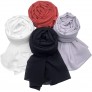 XXUOD 4 pcs Women Soft Chiffon Scarves Shawl Long Scarf Wrap Scarves Head Wraps. - BQJGP4BVD
