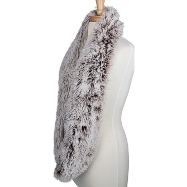 Faux Fun Fur Chic Infinity Loop Circle Thick Scarf for Women Perfect for Chilly Weather | SPUNKYsoul Collection - BIE5PPMHA