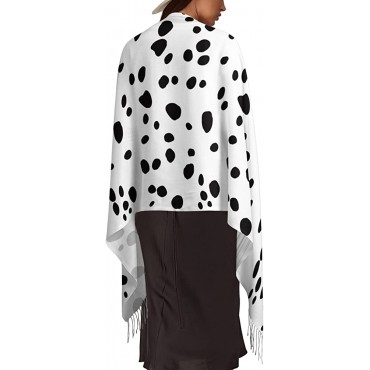 VJTEAM Women's Warm Scarf Dog Dalmatian Print Comfortable Long Shawl Winter Soft Blanket Scarf Dalmation-1007 - B37369EUR