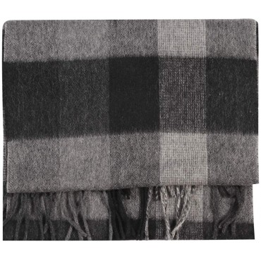 WAMSOFT 100% Pure Wool Scarf Thick Long Plaid Scarf Winter Tartan Scarves for Men Women - BTNBVSB8B