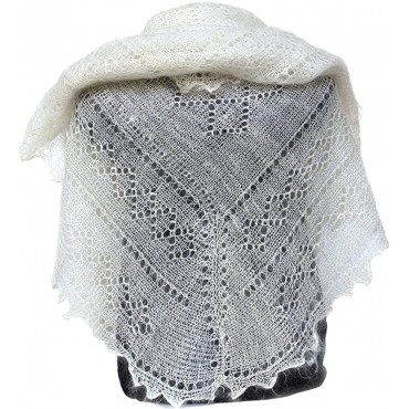 Fedelkea Luxury Orenburg Shawl Wrap Lace Knitted Wool Goat Down Russian Handmade for woman gift - BOD5EUJZQ