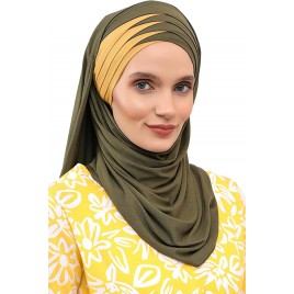 Jersey Shawl for Women Cotton Wrap Modesty Turban Cap Scarf - BGEHDP4XR