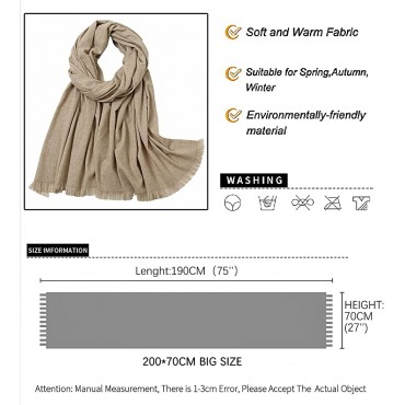 Pashmina Shawls and Wraps for Evening Dresses Wedding Shawl Winter Scarf Large Shawl Wrap for Women - BO16VN70D