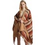 QBSM Women's Shawl Wrap Poncho Ruana Cape Open Front Cardigan Blanket Wraps for Fall and Winter - BRYCOCAAT