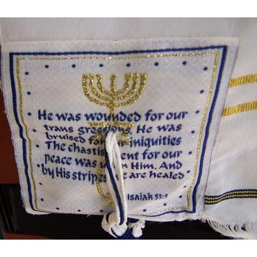 Rabbi Full Body size Messianic Prayer Shawl messianic seal Christian Sign Tallit Hebrew English 80 x 60 Inches with Messianic Bag - BIJ2WMZZV