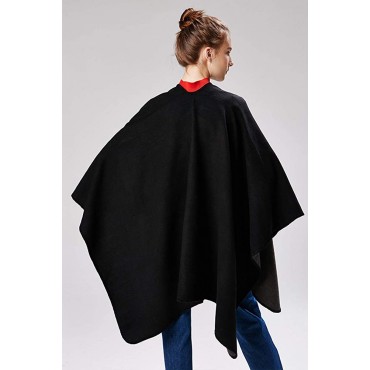 Women's Blanket Shawls Wraps Winter Open Front Poncho Cape Oversized Cardigan Sweater - BYXR2PE3X