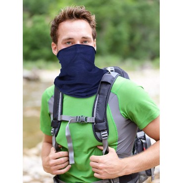 6 Pieces Breathable Lightweight Neck Gaiter Sun Protection Face Mouth Cover for Kids Men Women - B3GIMJRNS