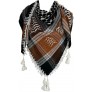 Arab Shemagh Keffiyeh Middle Eastern Head Scarf Neck Wrap Traditional Culture Cotton Unisex - B581GFNNG