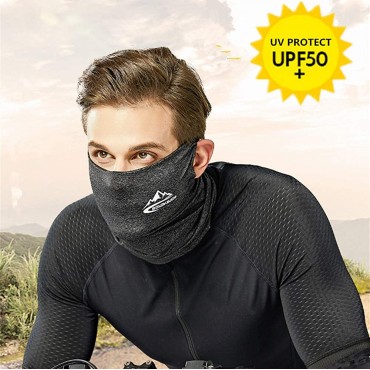 Cooling Bandana Neck Gaiter Adjustiable Face Covering Face Mask Balaclava for Sun UV Protection - B7L82JMOS
