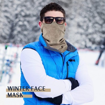 EXski Winter Neck Gaiter Warmer Soft Fleece Face Mask Scarf for Cold Weather Skiing Cycling Outdoor Sports 1 Pack - BPYFFIAL0