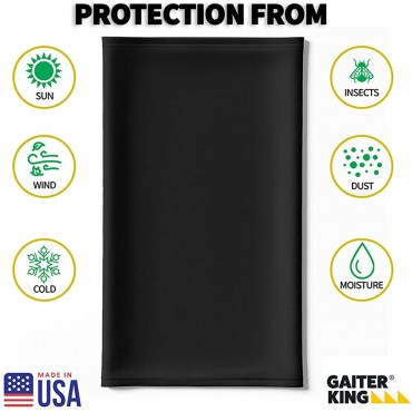 Gaiter King USA Made Neck Gaiter Stylish Cooling Face Mask Made from 100% Breathable Polyester Made in California - BZA5I6XEZ