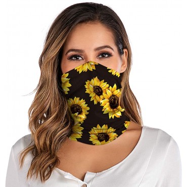 Venhoo Cooling Sunflower Neck Gaiter for Men Bandana for Women Face Mask Scarf for Running Cycling Fishing - B9IBGWCRT