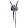 BRBAM American Hero Bolo Tie Necklace Fashion US Map Pendant Leather Bolo Necktie Gift for Your Hero - BDN7NHFFY