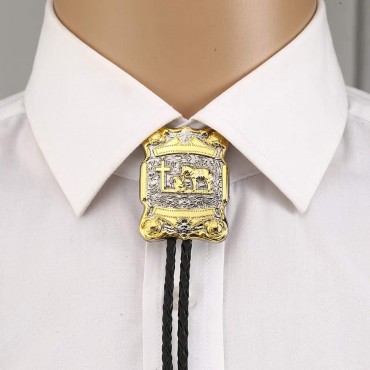 Fashion Cowboy Western Tie,Bolo Tie for Men Horse Head Pendant Necklace … - BXQ93RACG