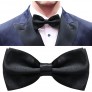 2 Packs Men's Pre Tied Bow Ties Classic Adjustable Formal Clip Neck Bowtie for Parties - BI9NQHX1I
