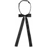 Allegra K Women's Pre-Tied Adjustable String Bow Tie Solid Color Uniform Bowties - BY7T6ZAX0