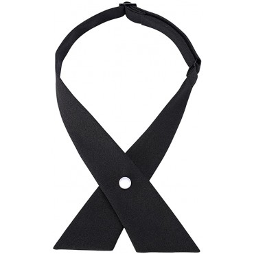 AUSKY Criss-Cross Bow Tie for Girl Uniform Adjustable Neck tie for Men Women - BAX6OGAUK