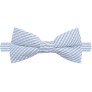 Jacob Alexander Men's Seersucker Striped Pattern Pre-tied Banded Bow Tie - BLRA5W4SU