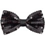 Men's Pre-Tied Shiny Sequin Banded Bow Ties - B2OMEKXMT