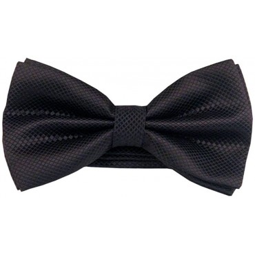 Simpowe Men's Formal Tuxedo Banded Pre-Tied Bow Tie Set - B34EECJM4