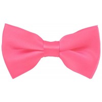 Solid Hot Pink Men's Pre-Tied Bow Tie - B7860HPDU